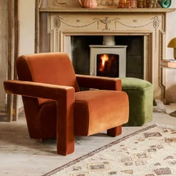 Graham & Green Armchairs<Jude Velvet Armchair