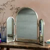 Graham & Green Table Mirrors<Jules Antique Silver Triple Table Top Mirror