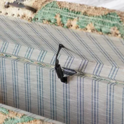Graham & Green Benches & Ottomans|Ottomans & Benches<June Jute Floral Blanket Box