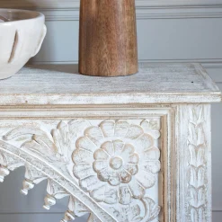 Graham & Green Console Tables<Kaia Carved Wood Console Table