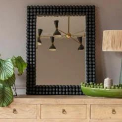 Graham & Green Wall Mirrors<Kali Bobbin Black Mirror