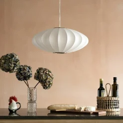 Graham & Green Ceiling Lights & Chandeliers<Katla White Pendant Light