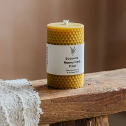 Graham & Green Candle Holders & Candles<Large Beeswax Pillar Candle