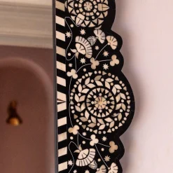 Graham & Green Wall Mirrors<Large Ditsy Bone Inlay Mirror
