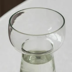 Graham & Green Vases & Plant Pots<Large Etched Floral Clear Glass Vase