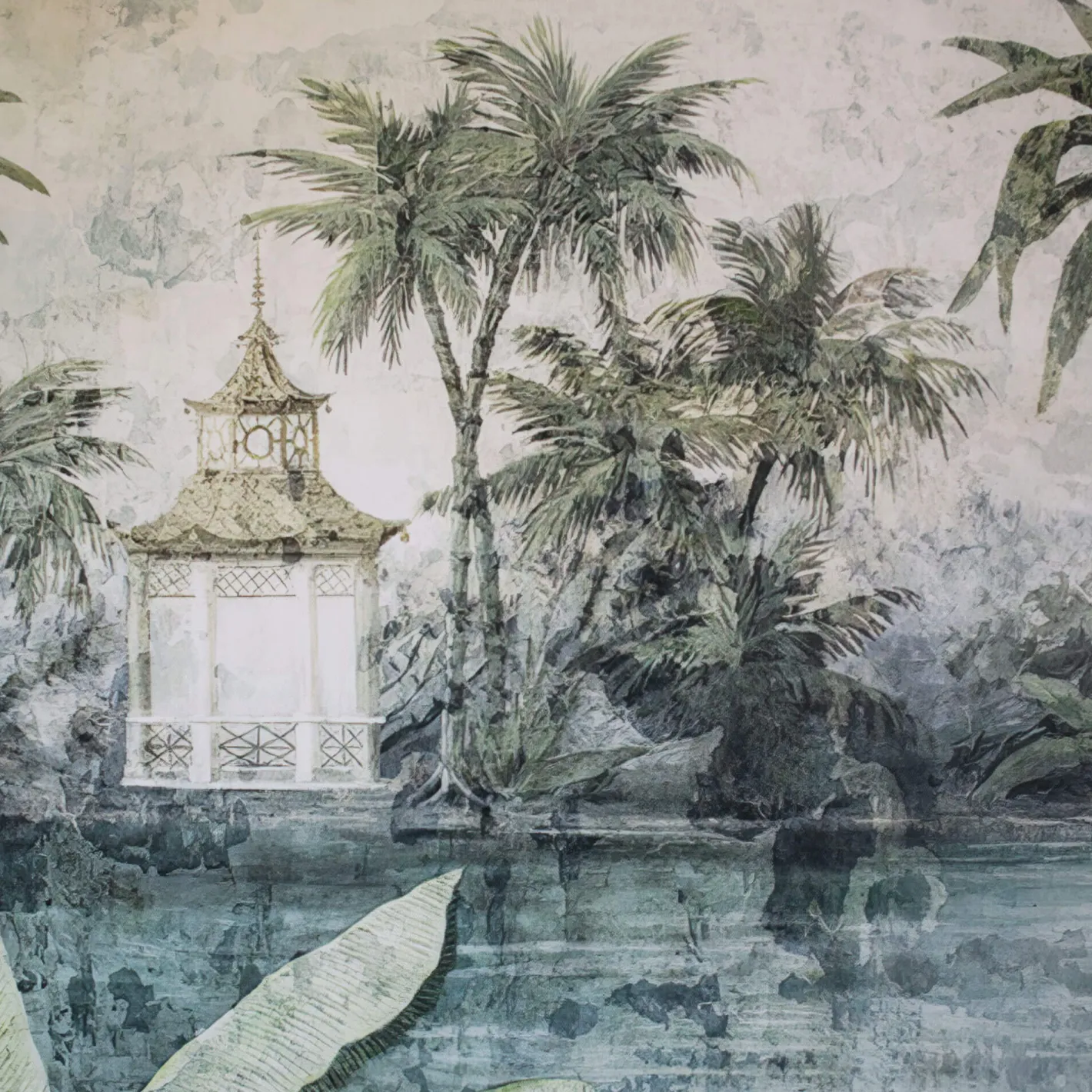 Graham & Green Prints & Wall Art<Large Framed Jungle Village Print