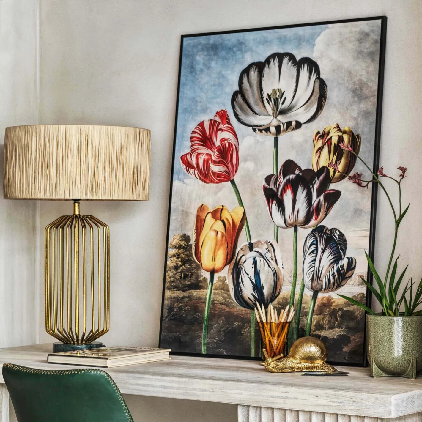 Graham & Green Prints & Wall Art<Large Framed Tulips Print