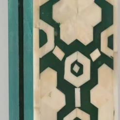 Graham & Green Rectangular Mirrors|Wall Mirrors<Large Jade Green Floral Bone Inlay Mirror
