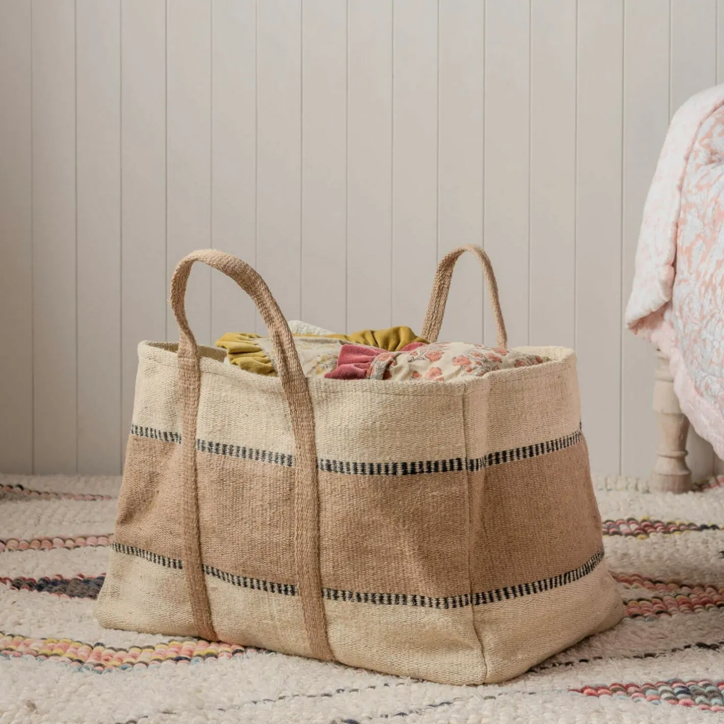 Graham & Green Laundry Baskets|Household Storage<Large Jute Storage Baskets
