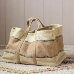 Graham & Green Laundry Baskets|Household Storage<Large Jute Storage Baskets