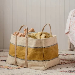 Graham & Green Laundry Baskets|Household Storage<Large Jute Storage Baskets