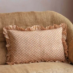 Graham & Green Sofa Cushions|Cushions<Large Rectangular Floral Block Printed Cushions