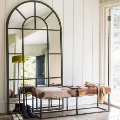 Graham & Green Floor Standing Mirrors<Large Window Pane Mirror