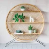 Graham & Green Shelves & Bookcases<Large Wren Round Wicker Shelving Unit