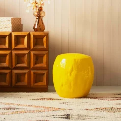 Graham & Green Stools<Lemon Yellow Ceramic Stool
