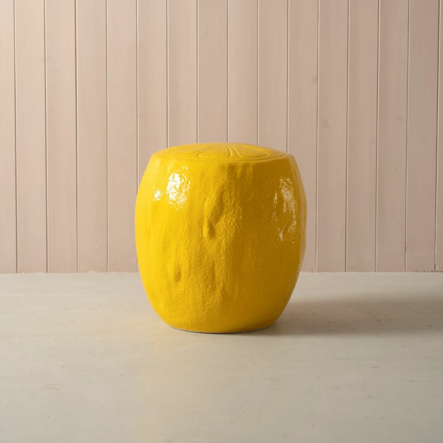 Graham & Green Stools<Lemon Yellow Ceramic Stool