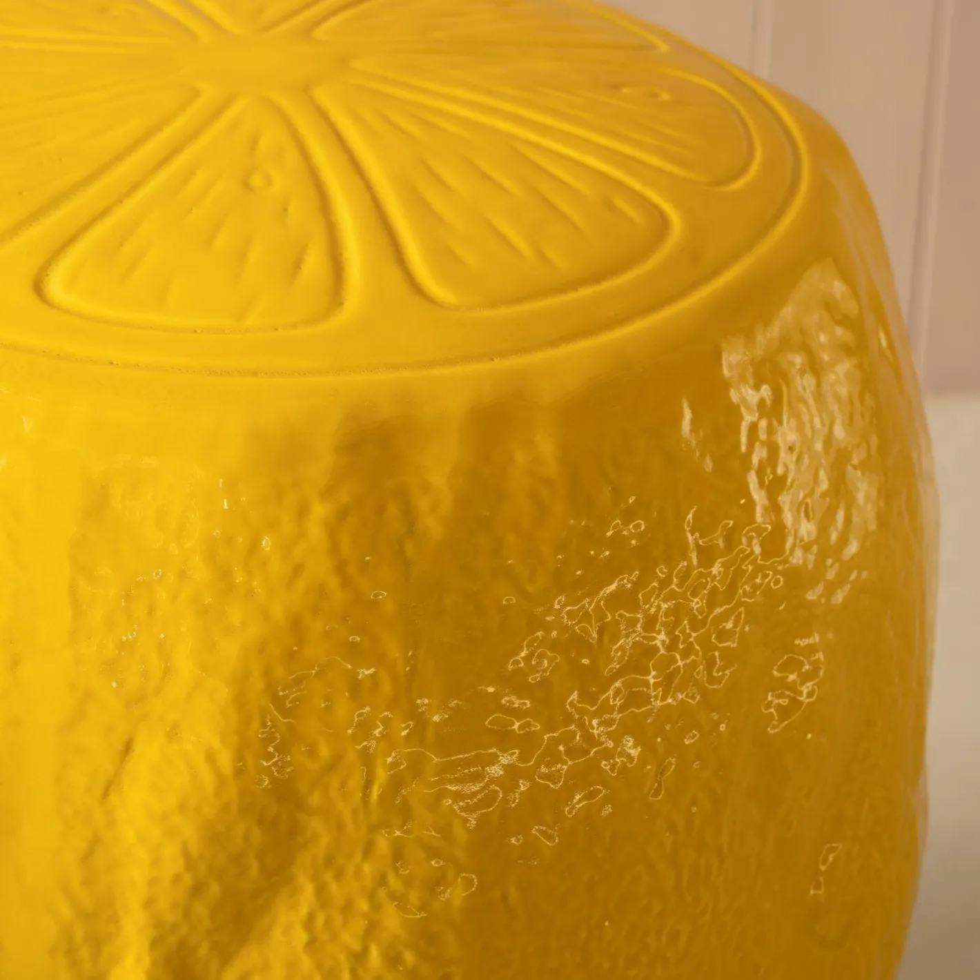 Graham & Green Stools<Lemon Yellow Ceramic Stool