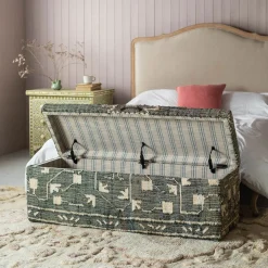 Graham & Green Benches & Ottomans|Ottomans & Benches<Leo Jute Blanket Box