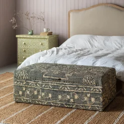 Graham & Green Benches & Ottomans|Ottomans & Benches<Leo Jute Ottoman
