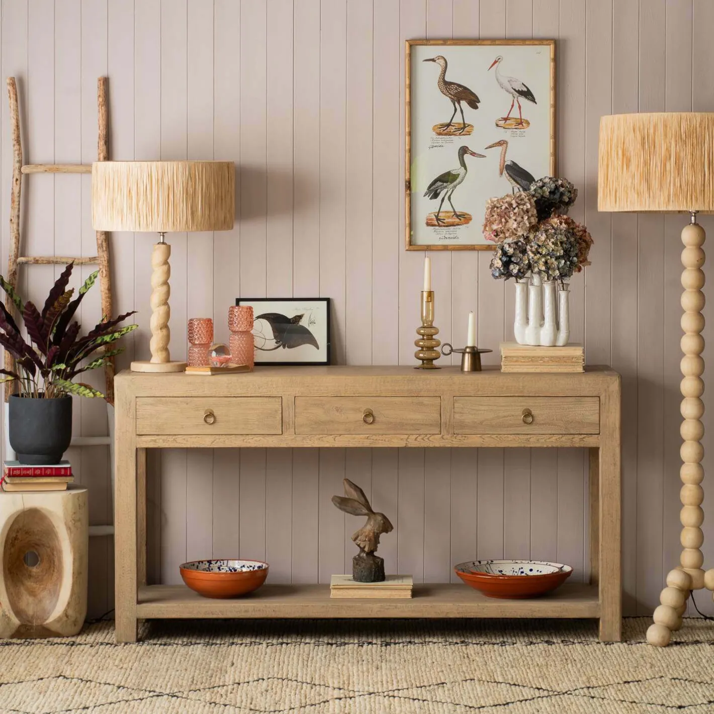 Graham & Green Sideboards & Tv Stands<Leshan Natural Three Drawer Sideboard