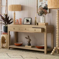 Graham & Green Sideboards & Tv Stands<Leshan Natural Three Drawer Sideboard