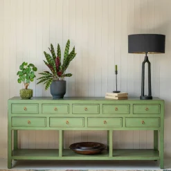 Graham & Green Sideboards & Tv Stands<Leshan Nine Drawer Jade Sideboard