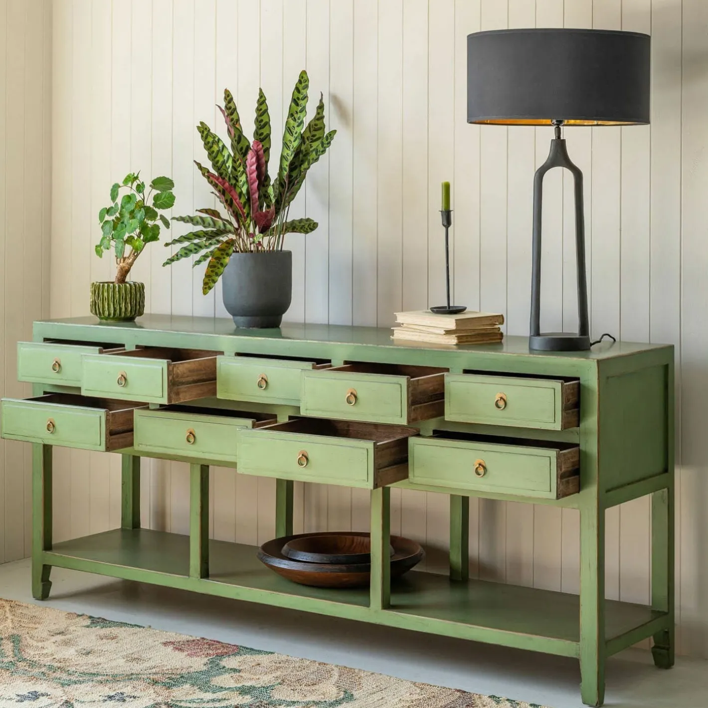 Graham & Green Sideboards & Tv Stands<Leshan Nine Drawer Jade Sideboard