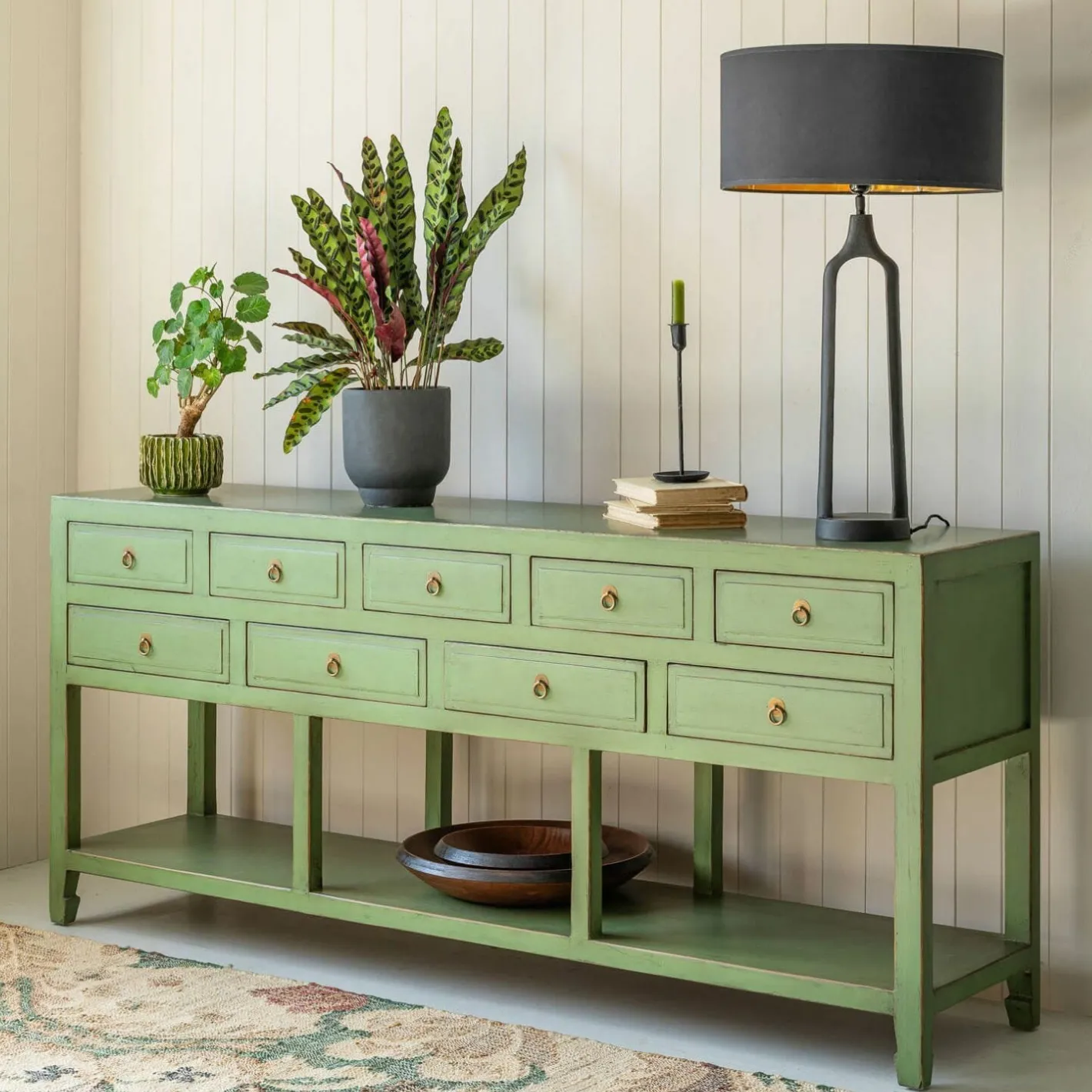 Graham & Green Sideboards & Tv Stands<Leshan Nine Drawer Jade Sideboard