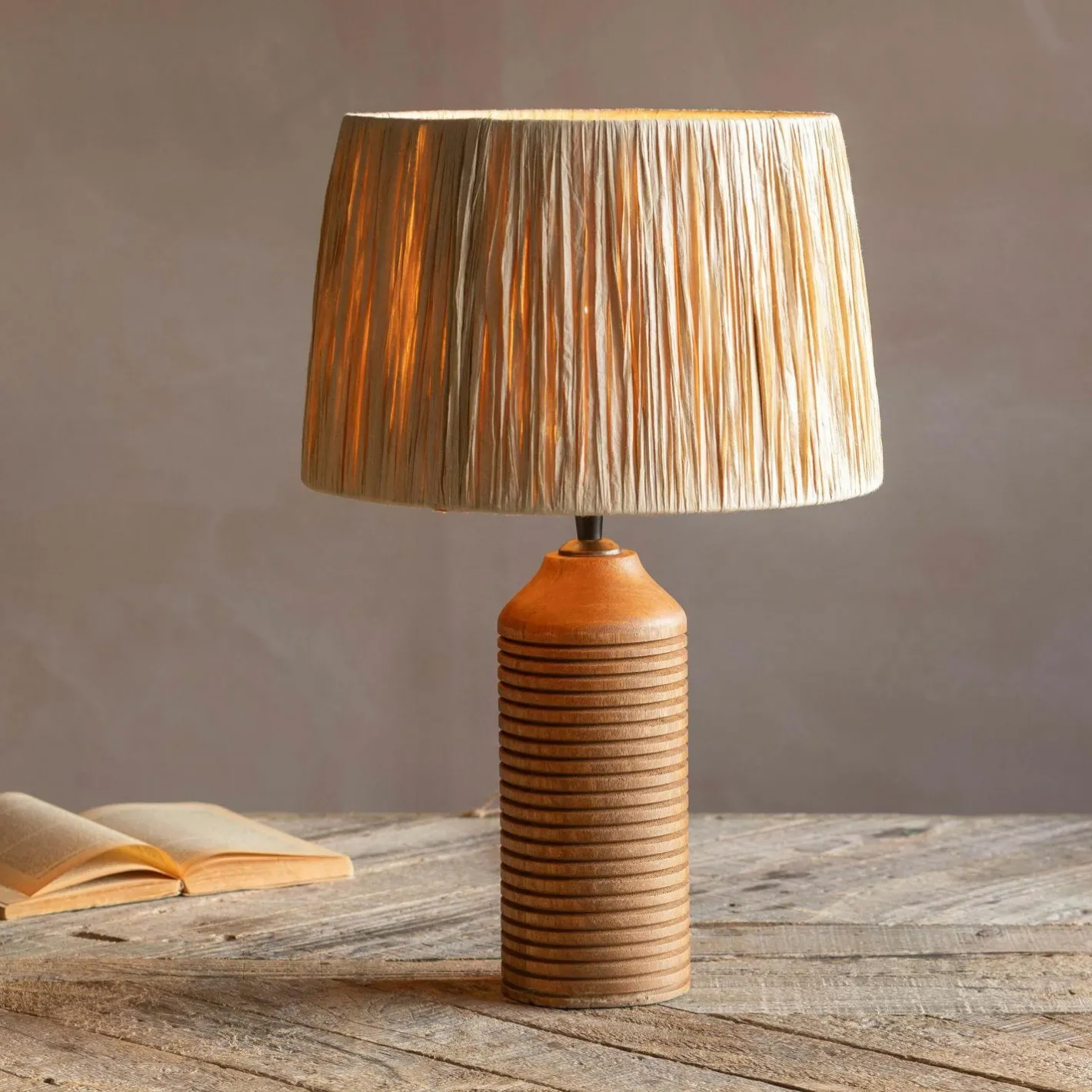 Graham & Green Table Lamps<Leya Wooden Table Lamp