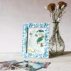 Graham & Green Photo Frames<Light Blue Floral Print Bone Frame