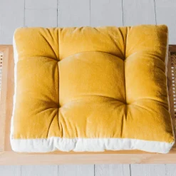 Graham & Green Seat Pads & Bed Rolls|Seat Pads & Bed Rolls<Linen Border Velvet Seat Pads