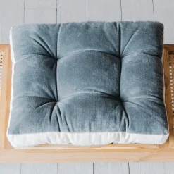 Graham & Green Seat Pads & Bed Rolls|Seat Pads & Bed Rolls<Linen Border Velvet Seat Pads