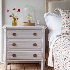 Graham & Green Bedside Tables<Lottie Three Drawer Bedside Table