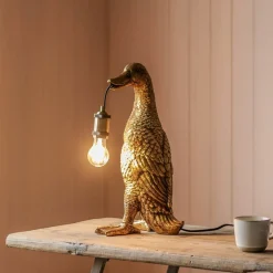 Graham & Green Animal Lights|Table Lamps<Mallory Mallard Gold Table Lamp