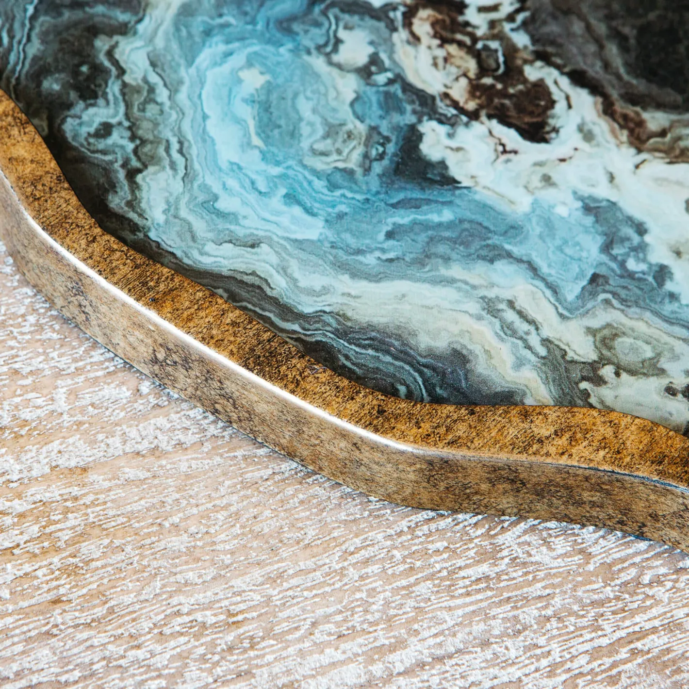 Graham & Green Outdoor Dining|Barware<Marble Effect Tray with Handles