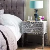 Graham & Green Bedside Tables<Maxi Grey Mother of Pearl Bedside Table