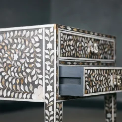 Graham & Green Bedside Tables<Maxi Grey Mother of Pearl Bedside Table