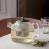 Graham & Green Tableware<Metal and Clear Glass Teapot