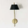 Graham & Green Wall Lights & Sconces<Miller Black Wall Light