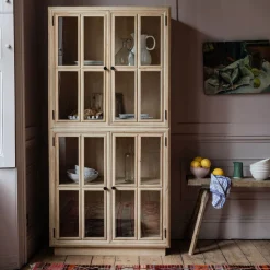 Graham & Green Cabinets & Cupboards<Mimosa Four Door Glass Cupboard