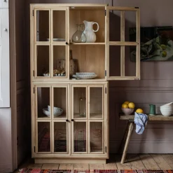 Graham & Green Cabinets & Cupboards<Mimosa Four Door Glass Cupboard