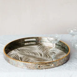 Graham & Green Placemats, Coasters & Trays<Mirrored Fern Leaf Tray