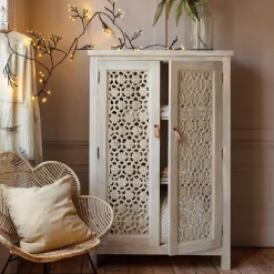 Graham & Green Cabinets & Cupboards<Momoka Hand-Carved Cupboard