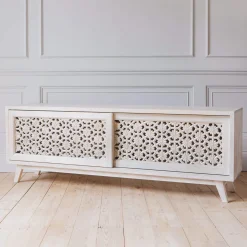 Graham & Green Sideboards & Tv Stands<Momoka Hand-Carved Sideboard with Sliding Doors