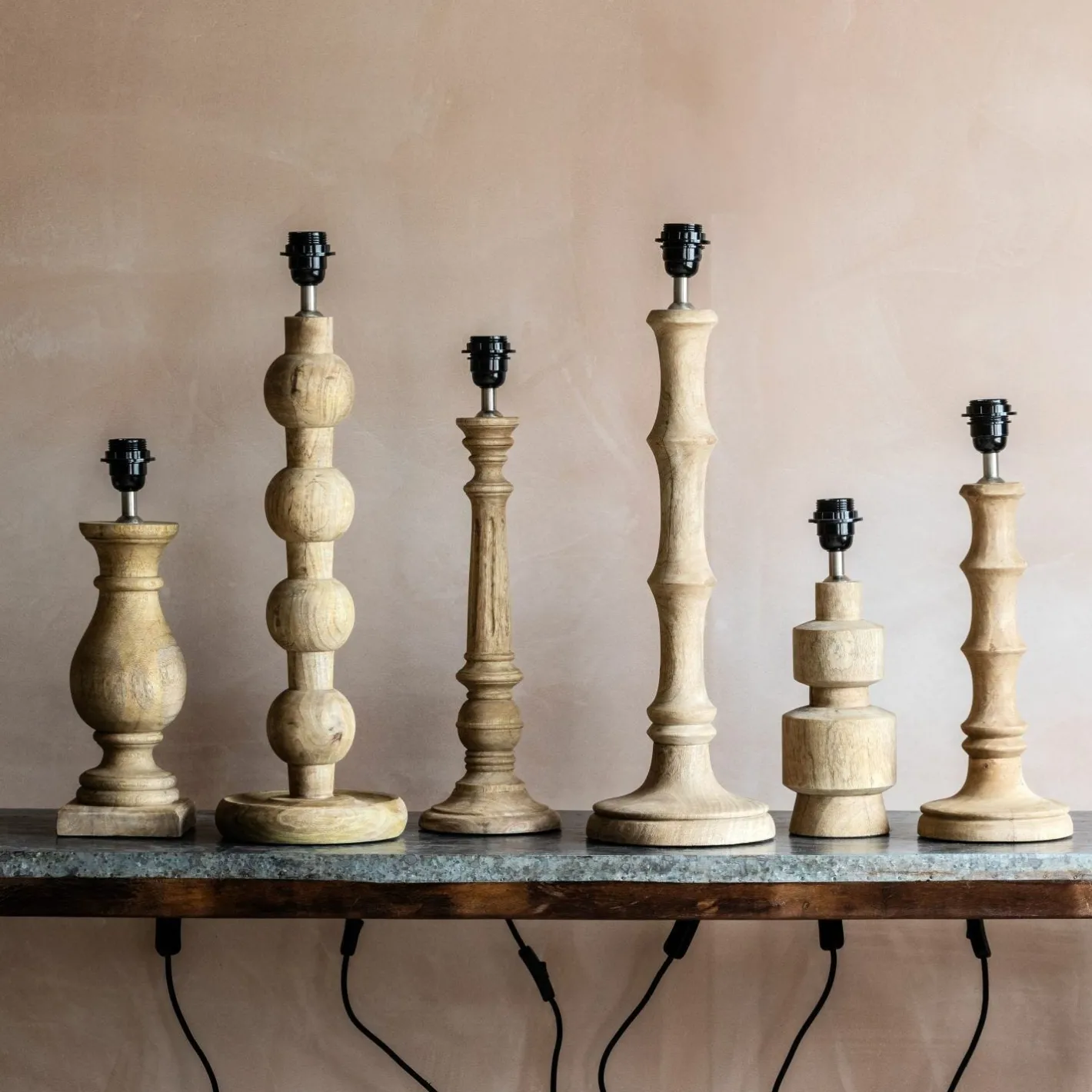 Graham & Green Table Lamps<Morley Wooden Table Lamp
