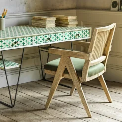 Graham & Green Armchairs|Desk Chairs<Moss Green Aubrey Armchair
