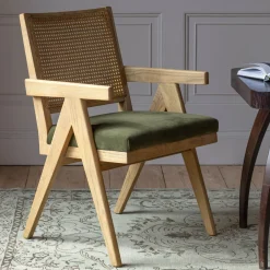 Graham & Green Armchairs|Desk Chairs<Moss Green Aubrey Armchair