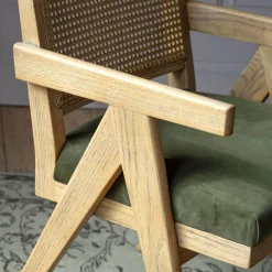 Graham & Green Armchairs|Desk Chairs<Moss Green Aubrey Armchair