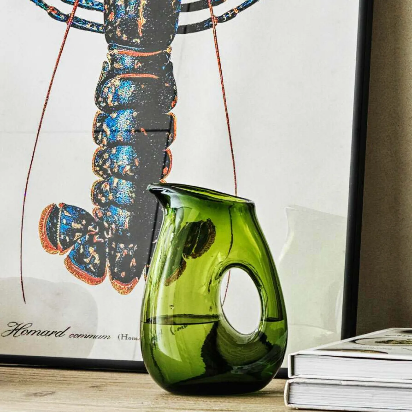 Graham & Green Jugs & Carafes<Moss Green Jug with Hole