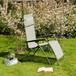 Graham & Green Garden Chairs & Sofas|Garden Chairs & Sofas<Moss Green Reclining Garden Chair